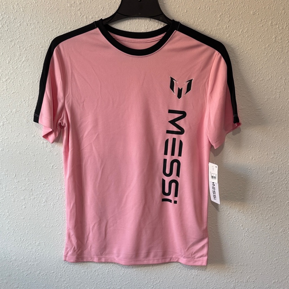 Messi Pink Kids Short Sleeve Tee
